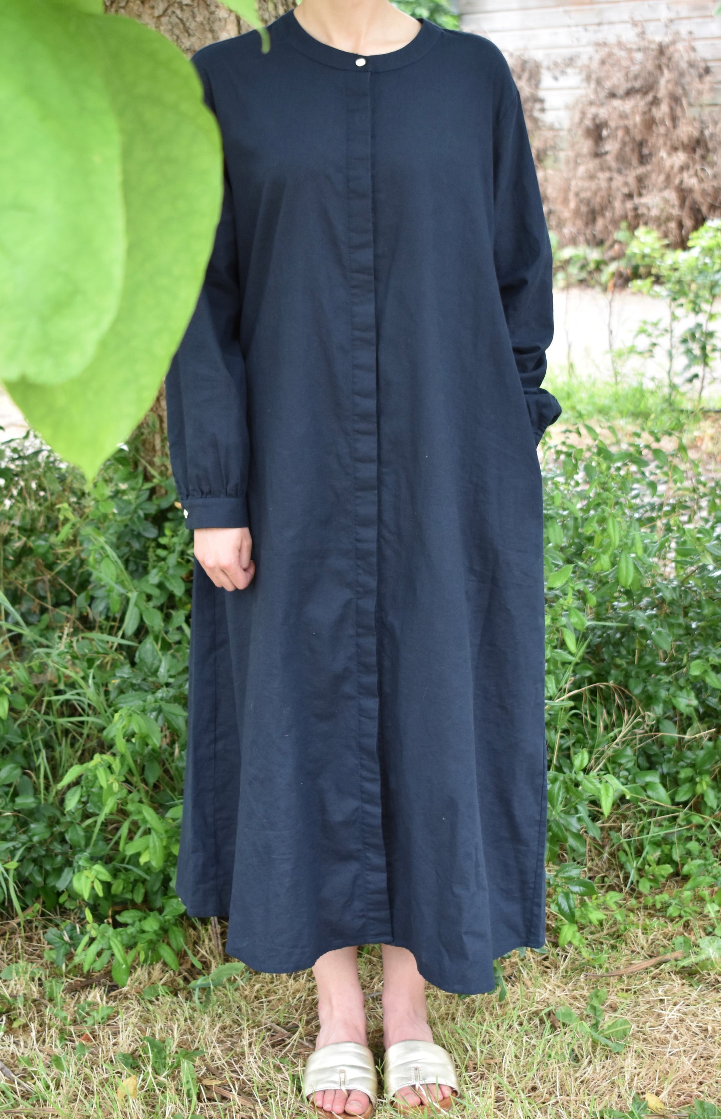 Linen dress Navy