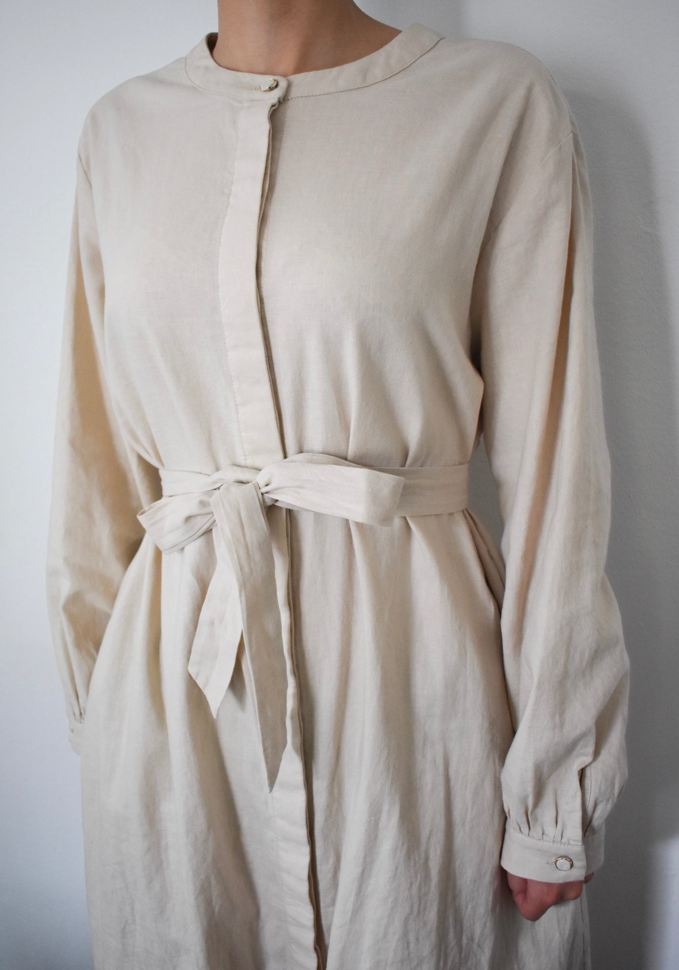 Linen dress Beige